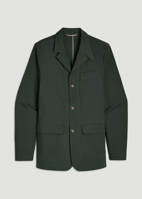 Stretch Commuter Chino Sport Coat for Tall Men in Boreal Forest
