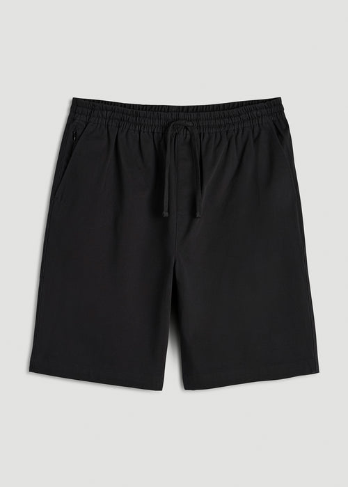 Stretch Commuter Pull-on Short for Tall Men in Black