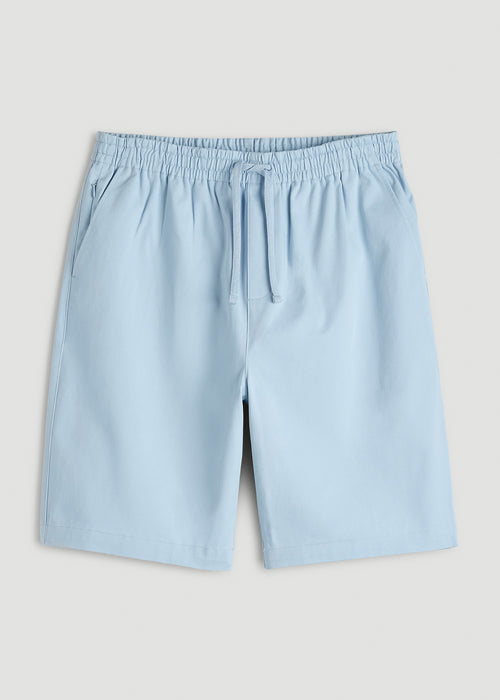 Stretch Commuter Pull-on Short for Tall Men in Ice Blue