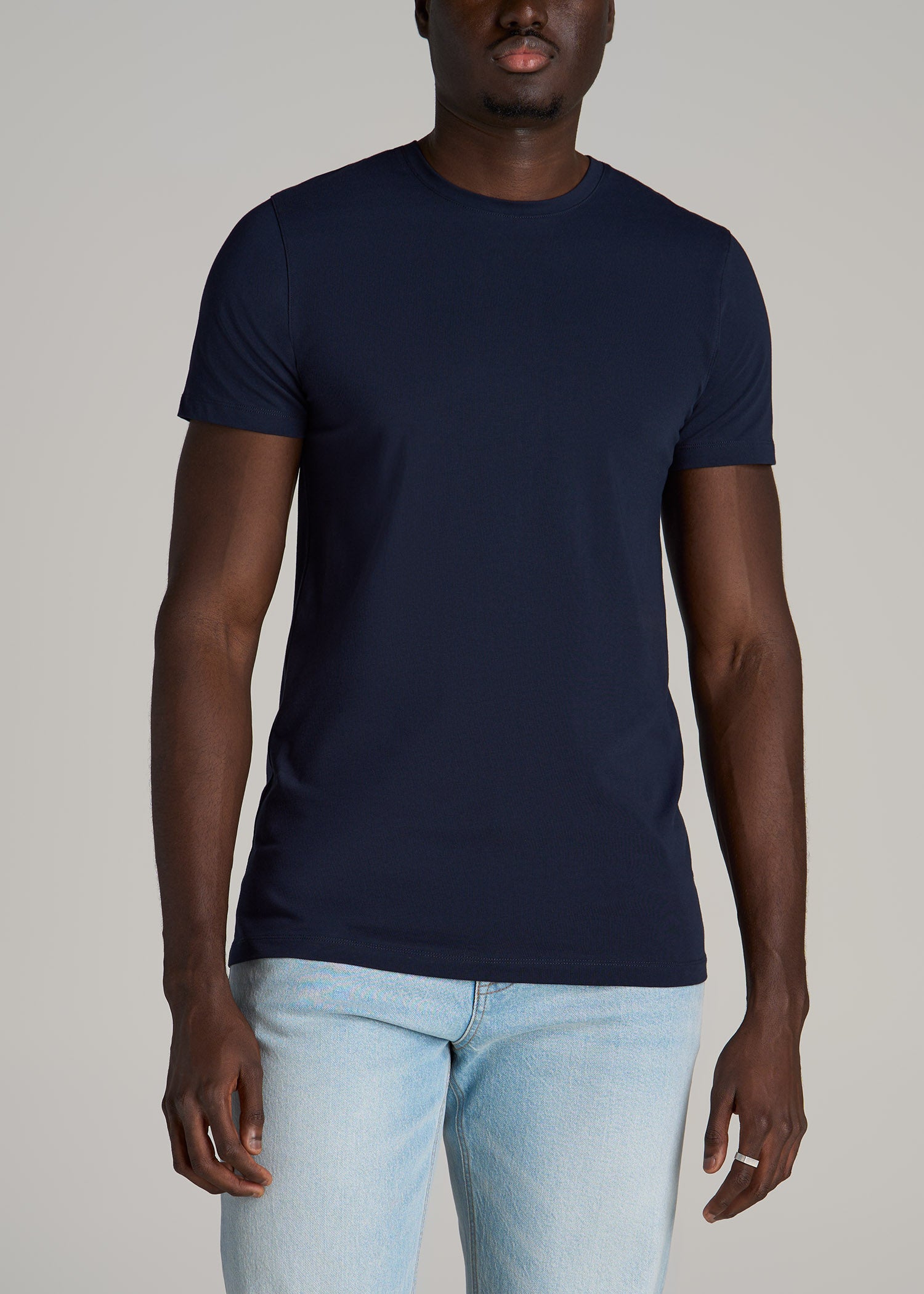 Stretch Cotton T-Shirt for Tall Men