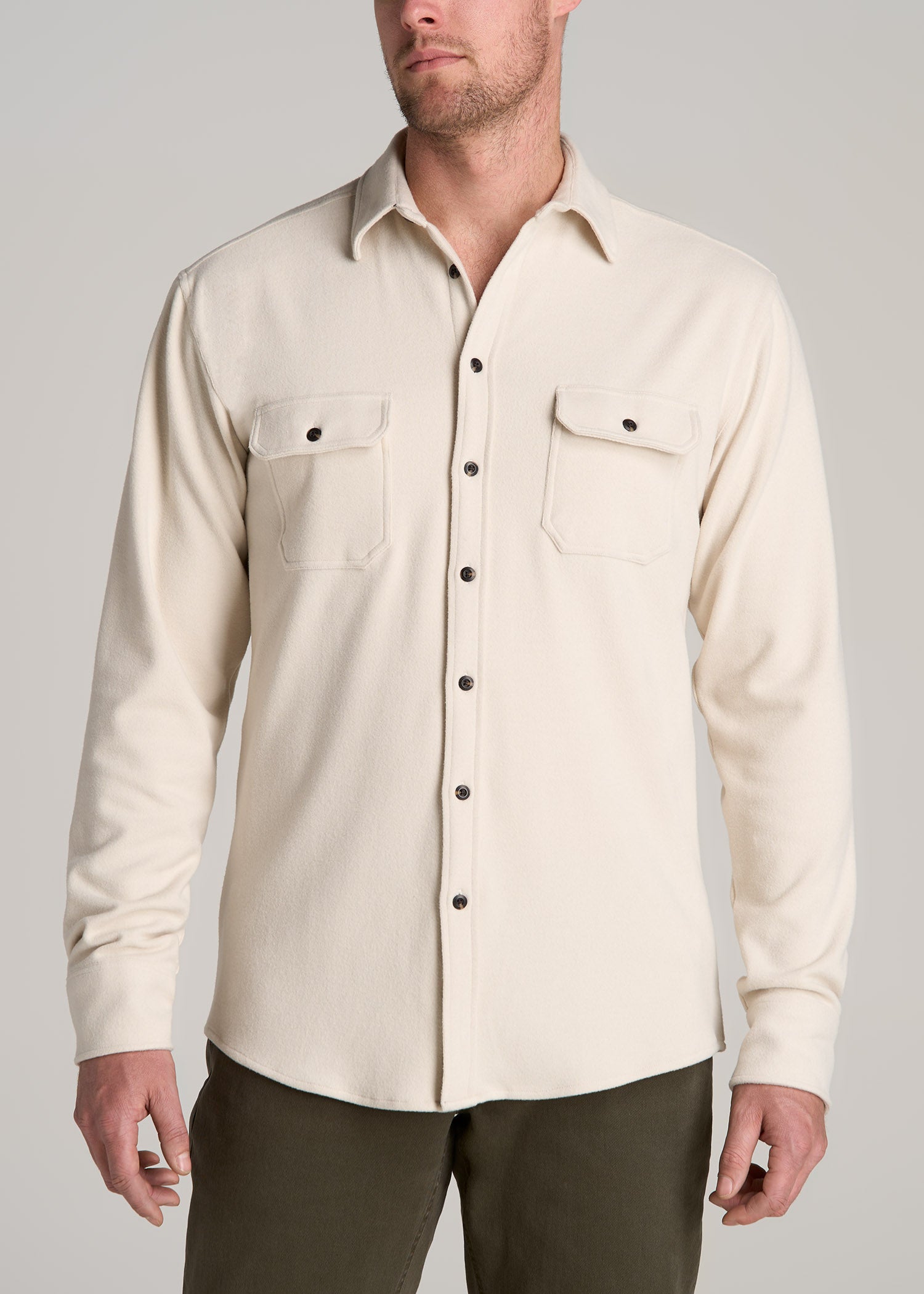 http://americantall.com/cdn/shop/files/American-Tall-Men-Stretch-Flannel-Button-Shirt-Soft-Beige-front.jpg?v=1693922137