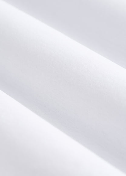 Stretch Jersey Dress Shirt for Tall Men in Optic White