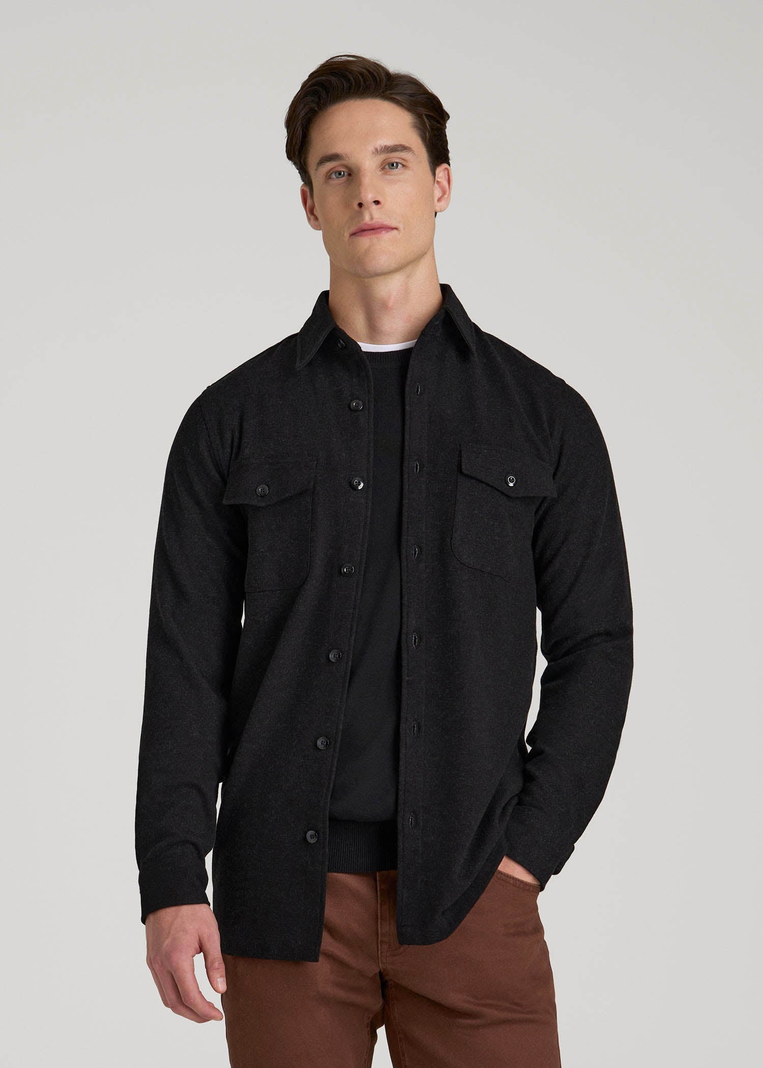 over dress shirt Overshirt - The smart casual layering piece and made using recycled materials. Button Down Shirt Over Dress