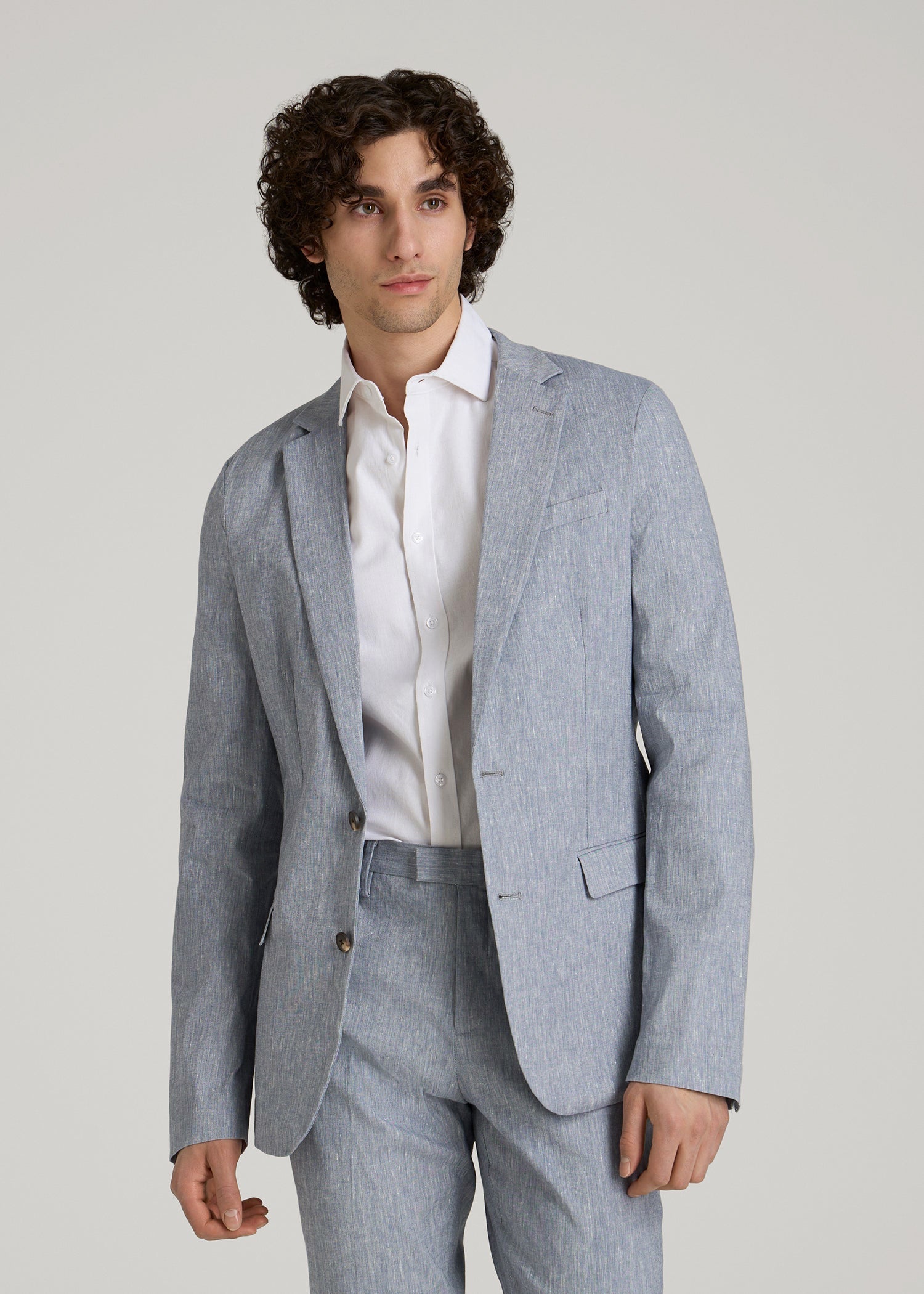 Stretch Linen Blazer for Tall Men | American Tall