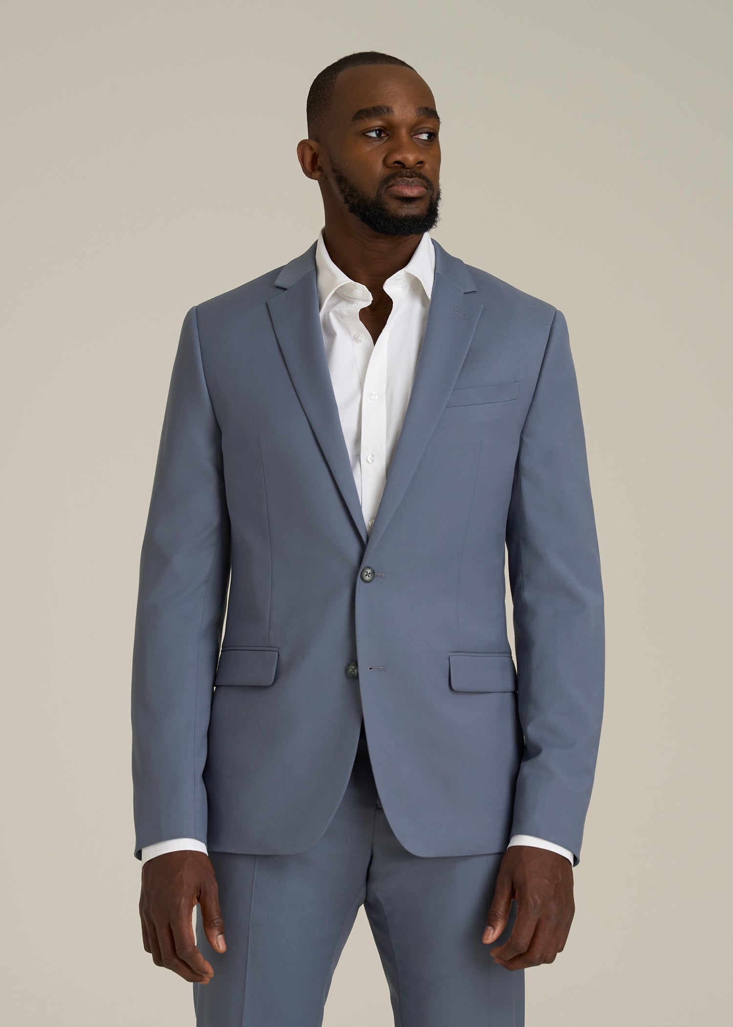 Suit Jacket for Tall Men in Blue Slate
