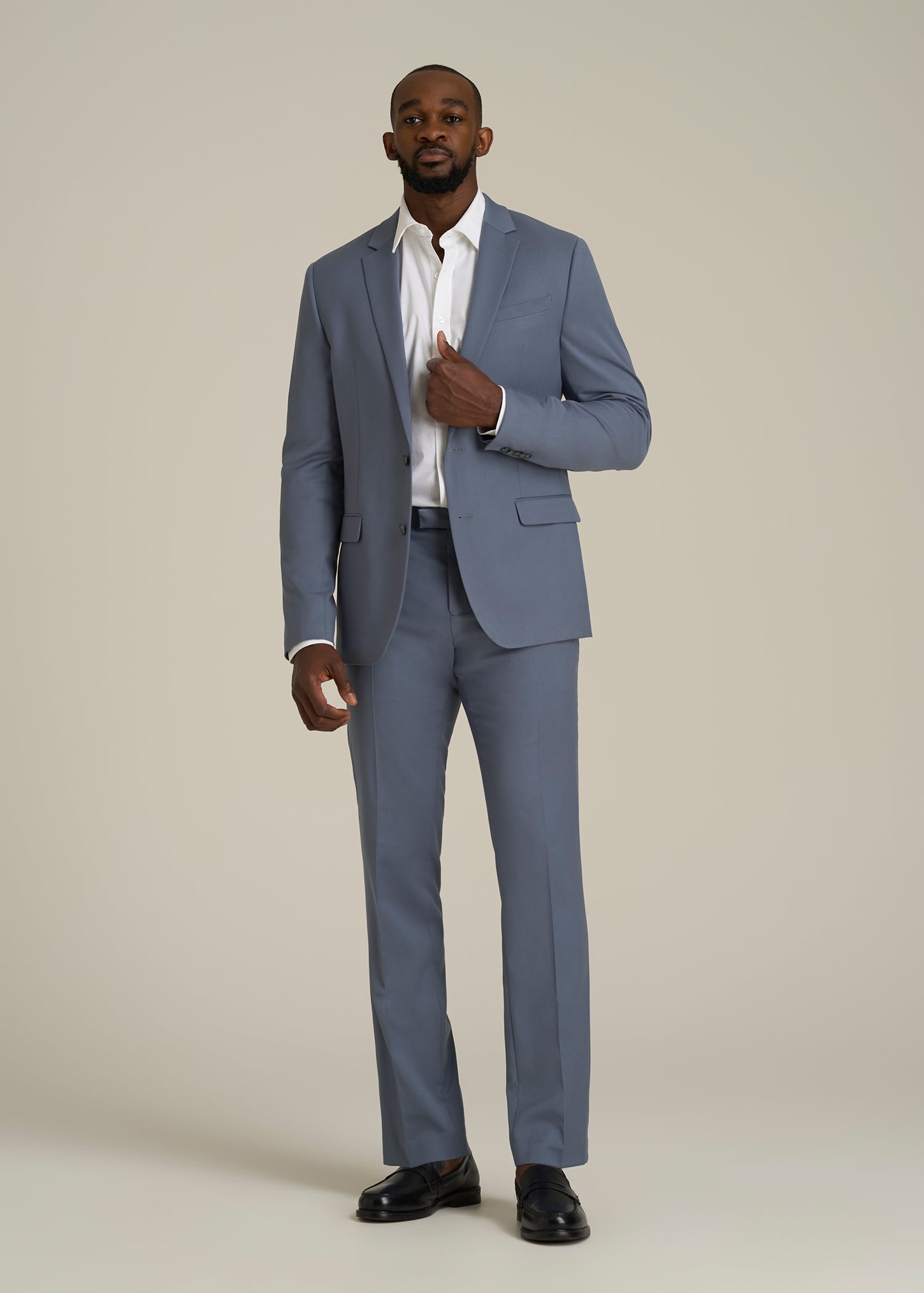 Suit Jacket for Tall Men in Blue Slate
