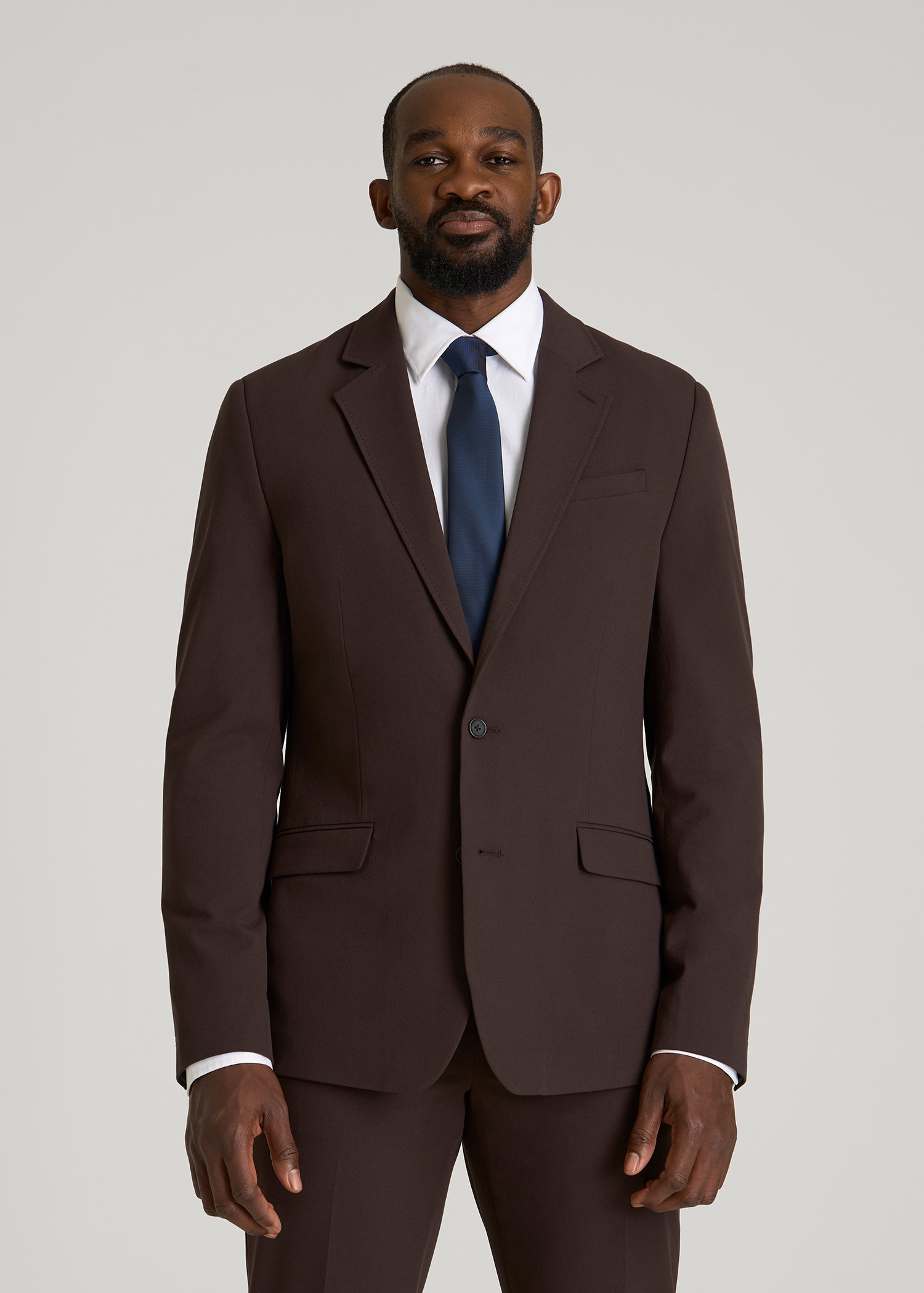 Suit Separates Jacket for Tall Men in Coffee Bean