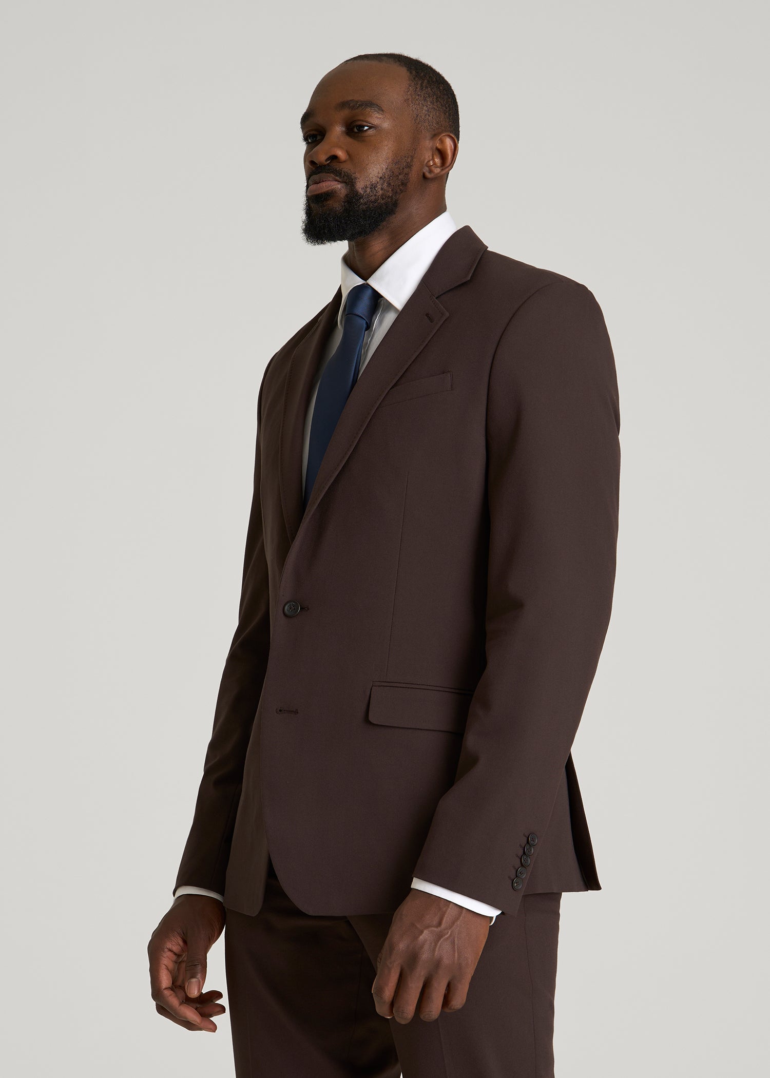 Suit Separates Jacket for Tall Men in Coffee Bean