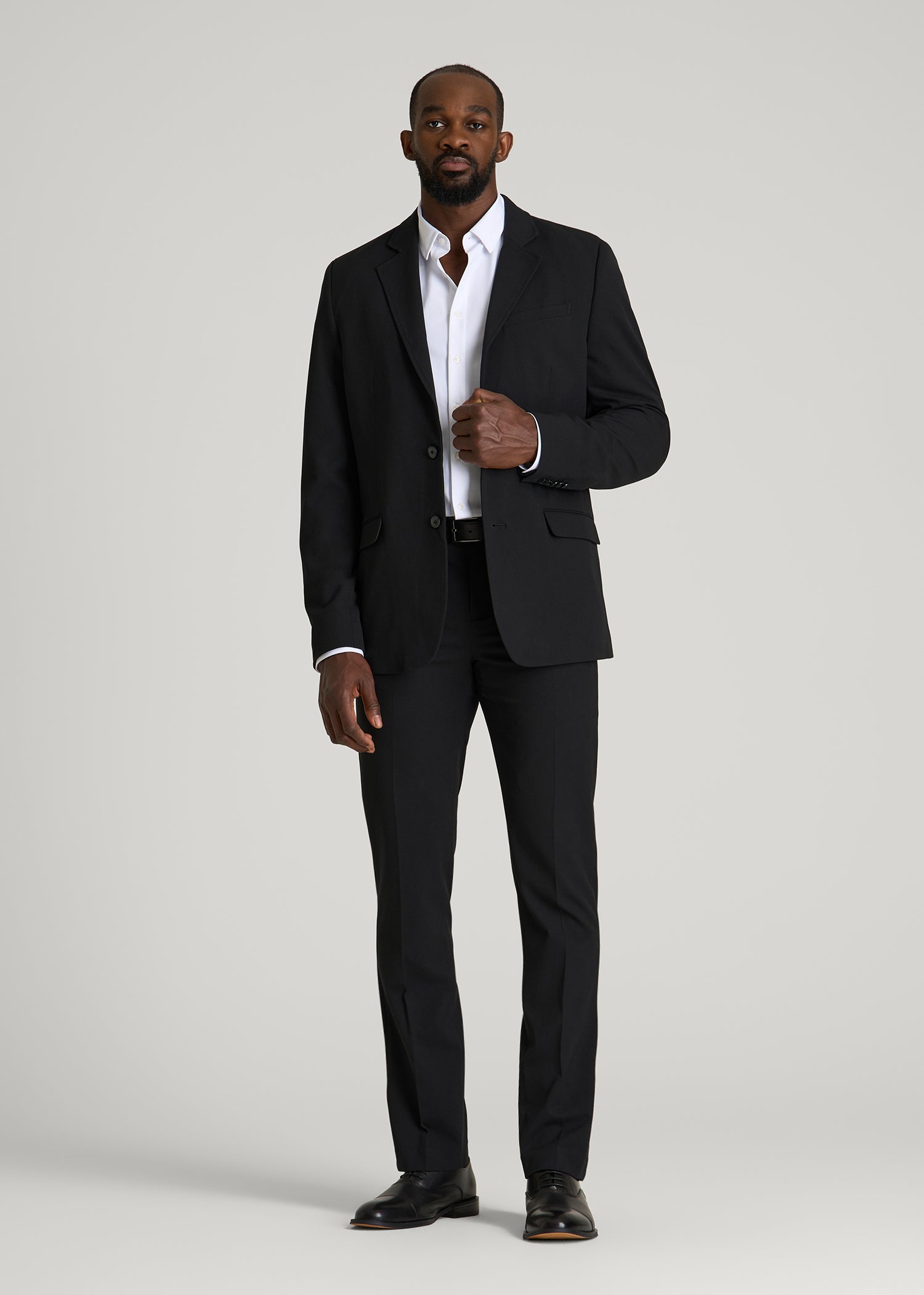 Suit Separates Jacket for Tall Men in Deep Black