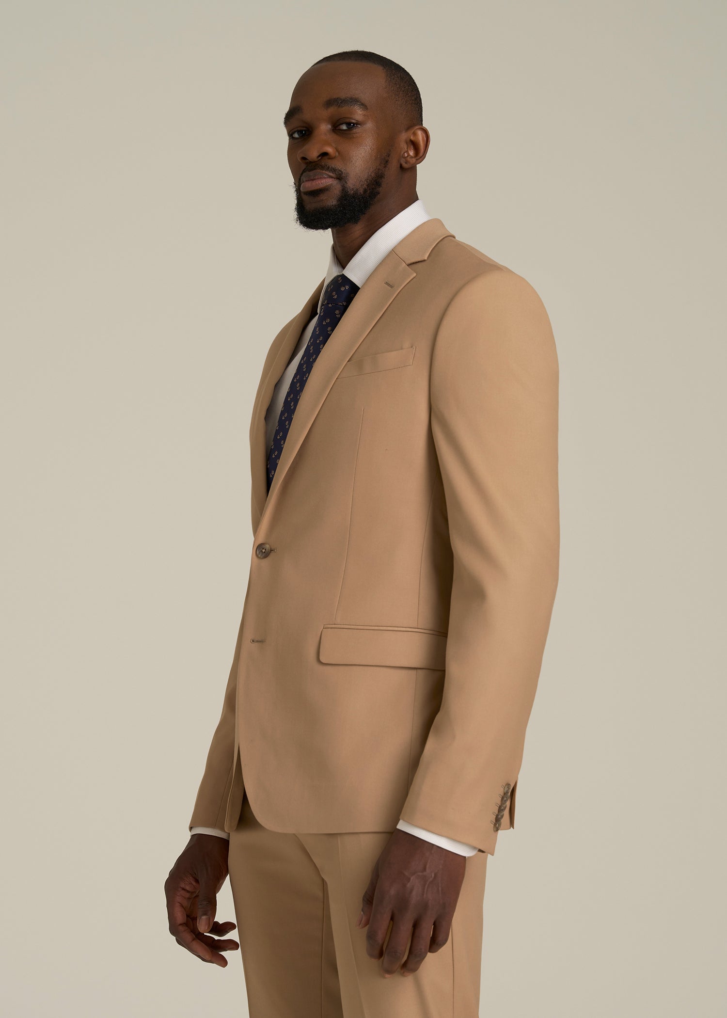 Suit Jacket for Tall Men in Tannin