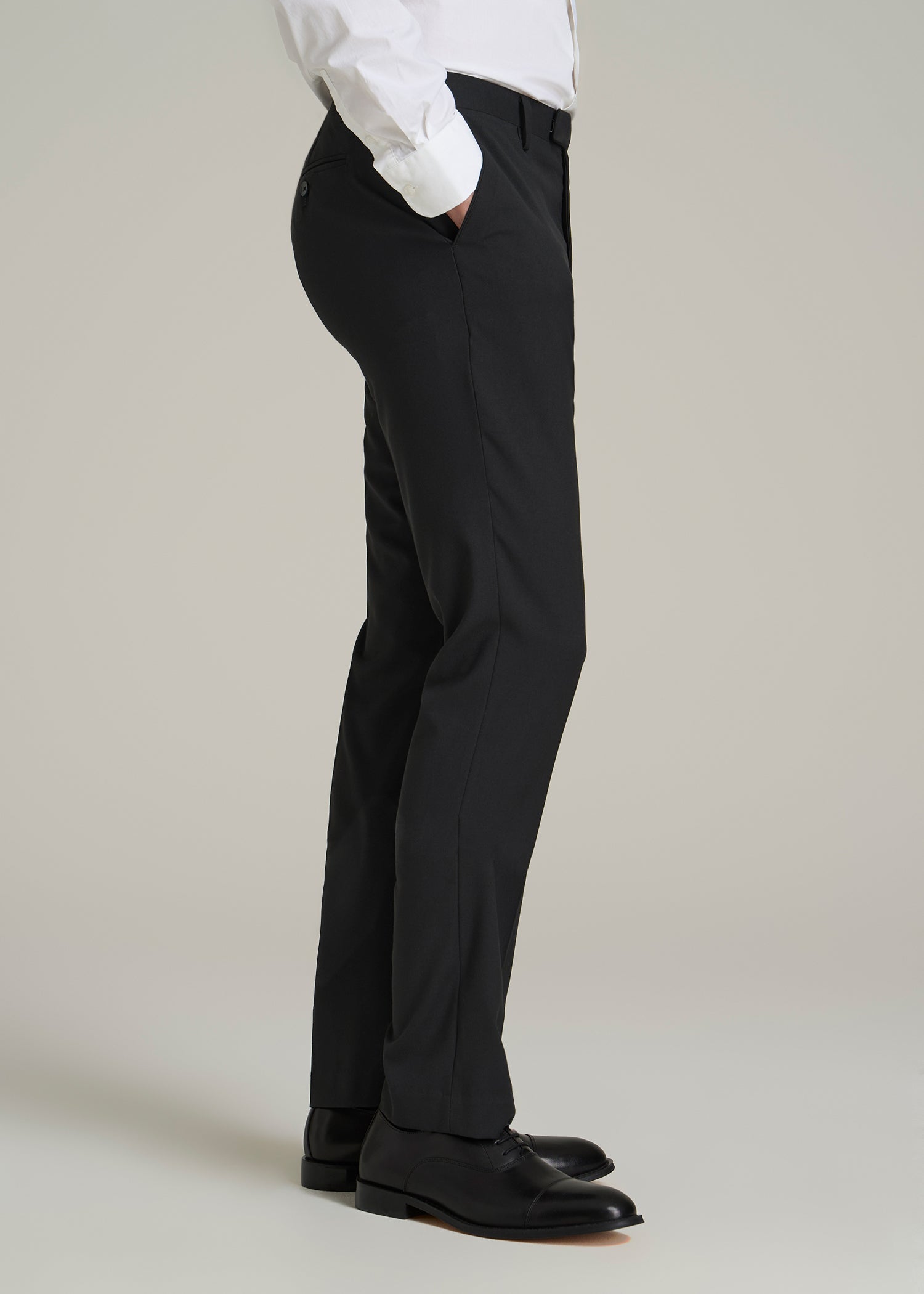 Suit Trousers for Tall Men in Black