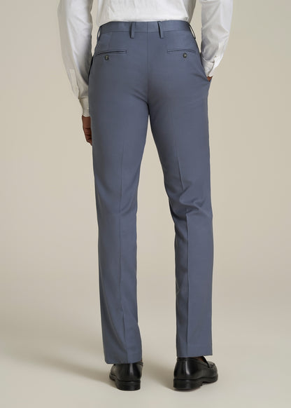 Suit Trousers for Tall Men in Blue Slate