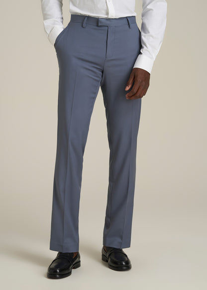 Suit Trousers for Tall Men in Blue Slate