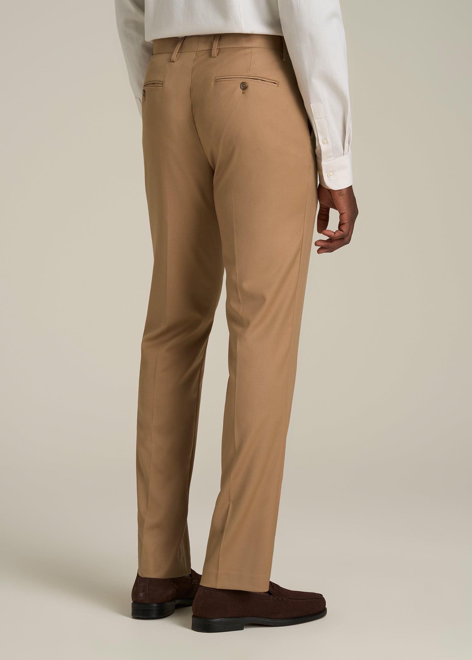 Suit Trousers for Tall Men in Tannin