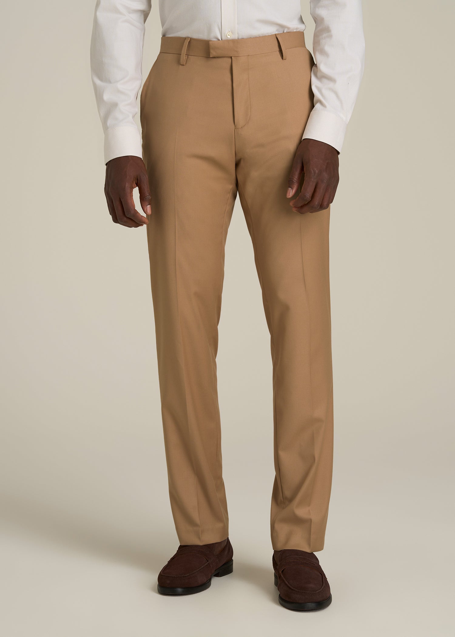 Suit Trousers for Tall Men in Tannin