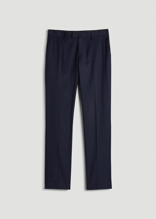 Suit Trousers for Tall Men in True Navy