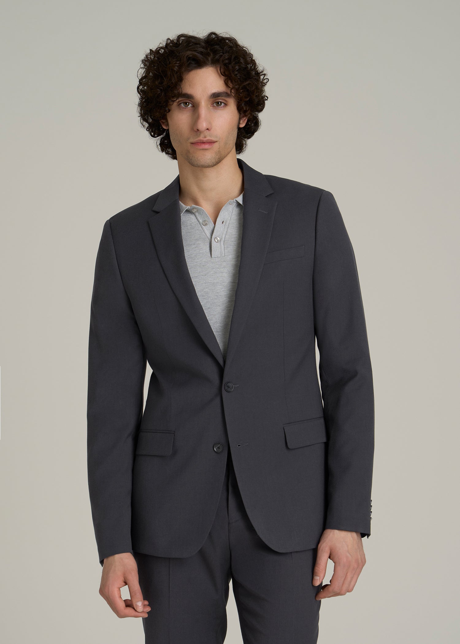 Suit Jacket for Tall Men in Mid Grey 52 / Tall / Mid Grey Suit Jacket for Tall Men in Mid Grey 52 / Tall / Mid Grey