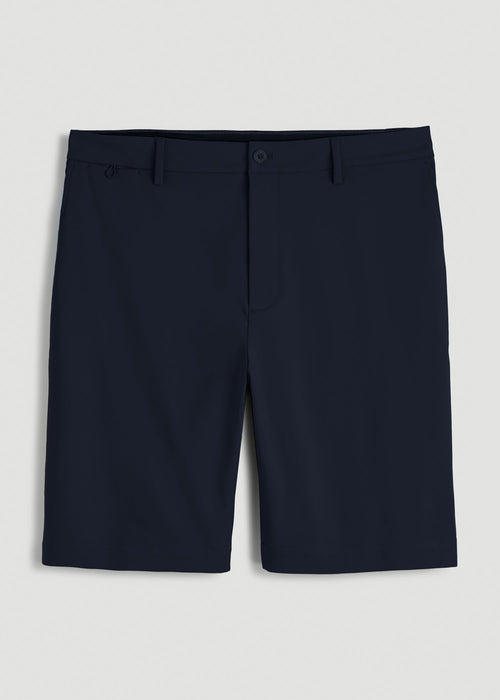 Tech Chino Shorts for Tall Men in Deep Navy
