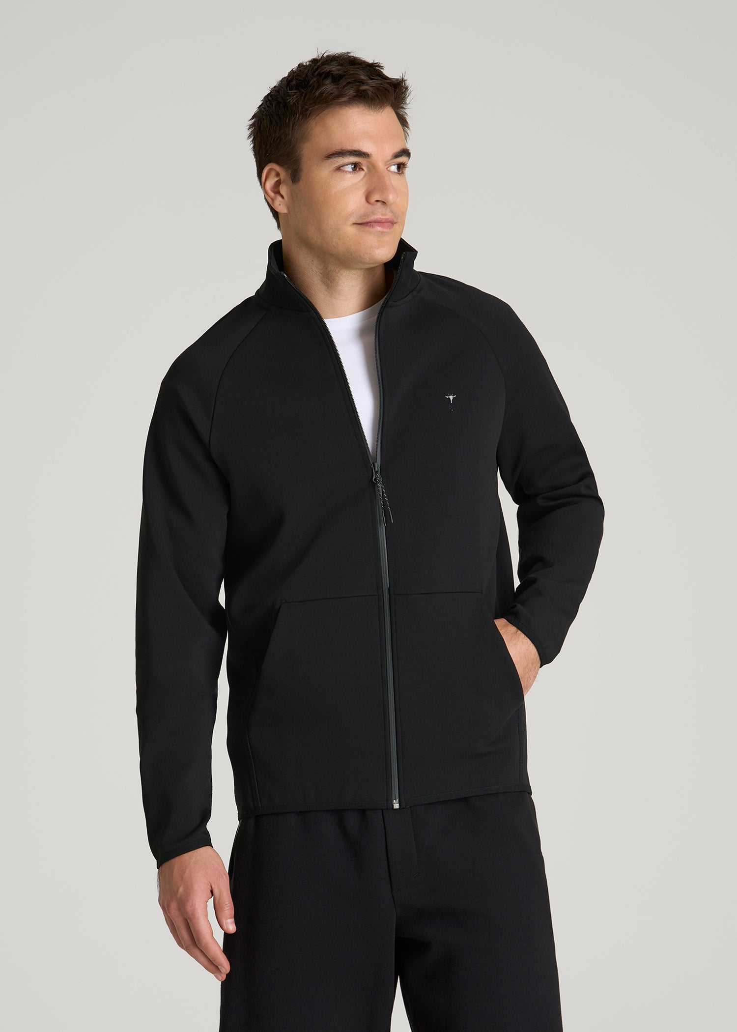 Tall Men's Fleece Jacket | Tech Motion Full-Zip | American Tall