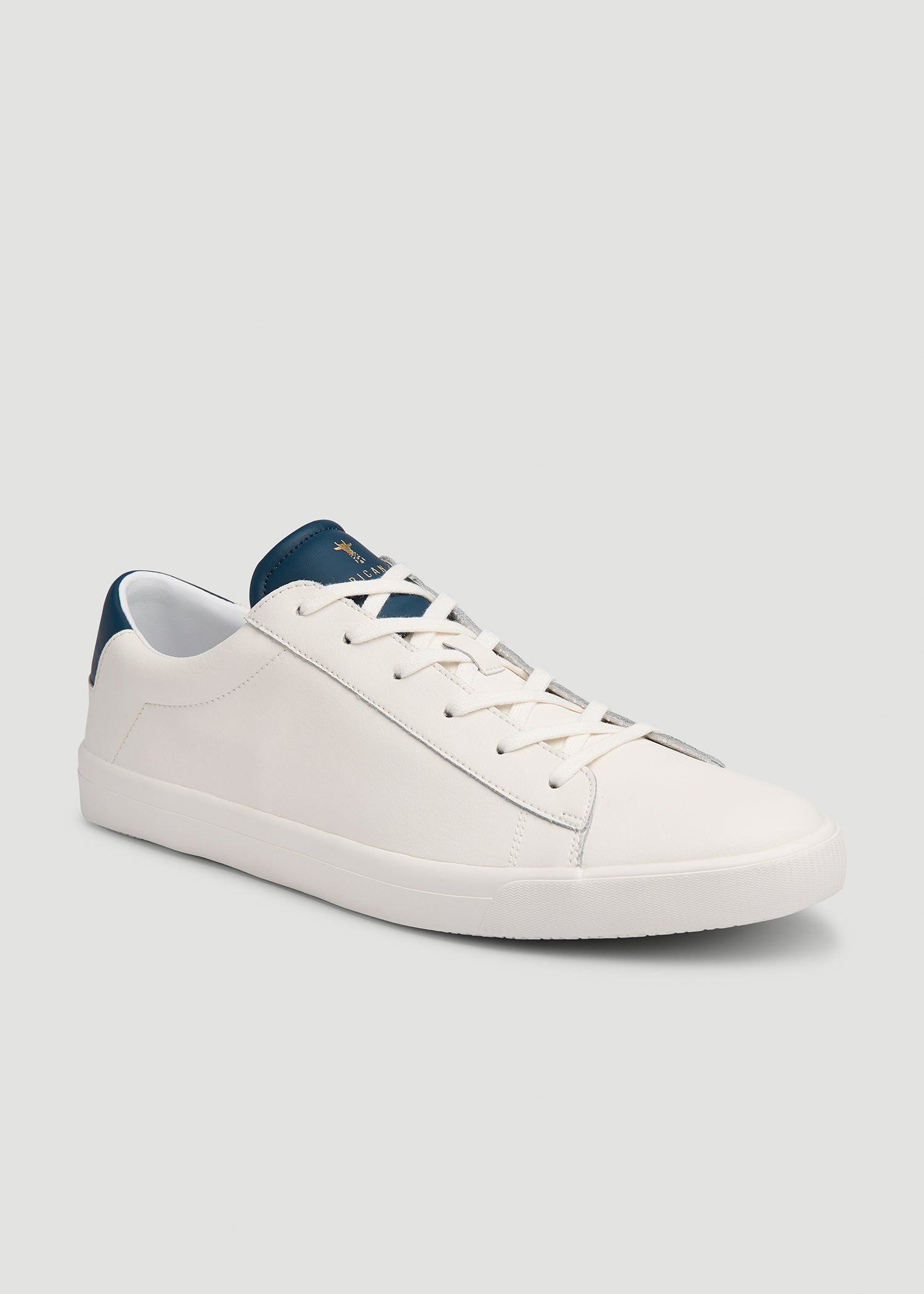 Tennis Sneaker for Tall Men in White and Navy 13 / White and Navy