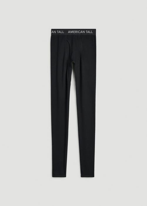 Thermal Underwear for Tall Men in Black