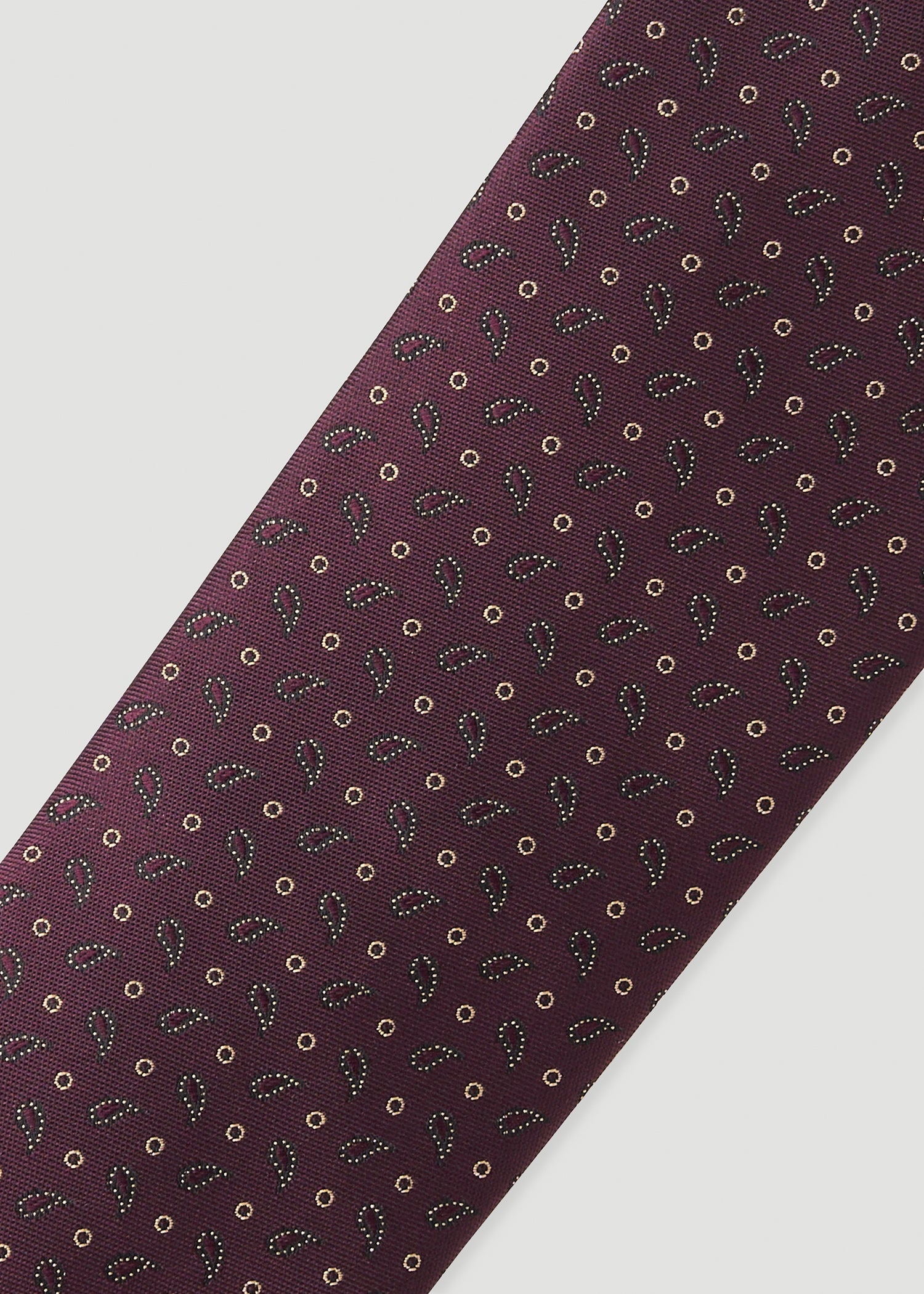 Dress Ties for Tall Men in Port Royal Micro Paisley