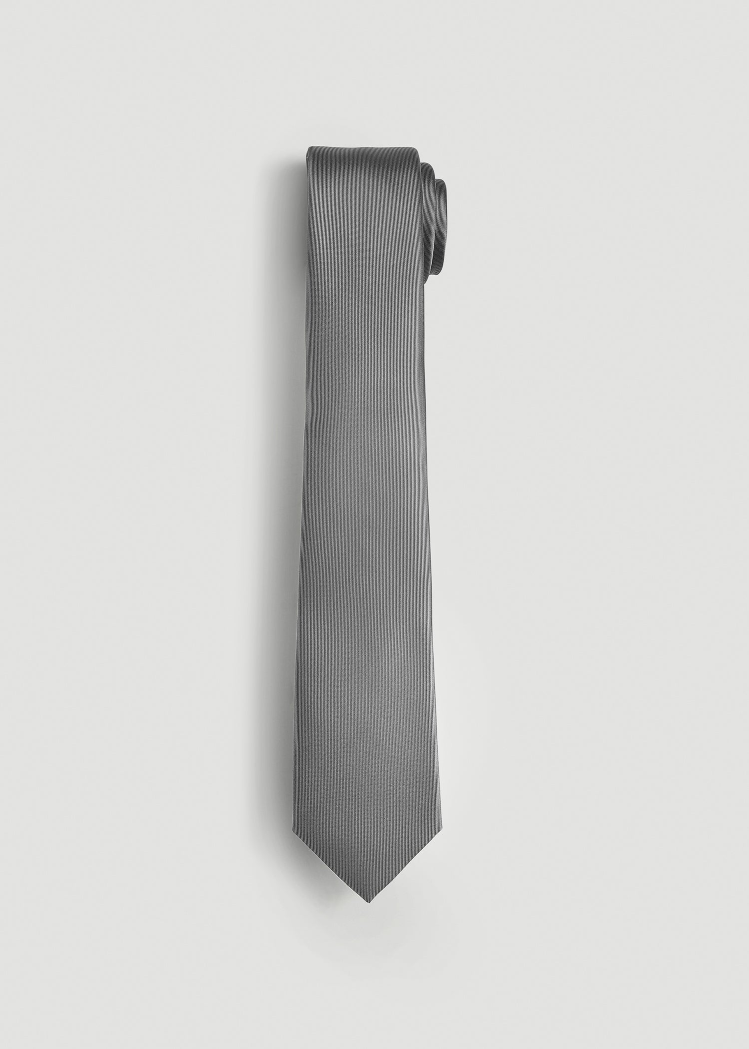 Tie for Tall Men in Stark Grey
