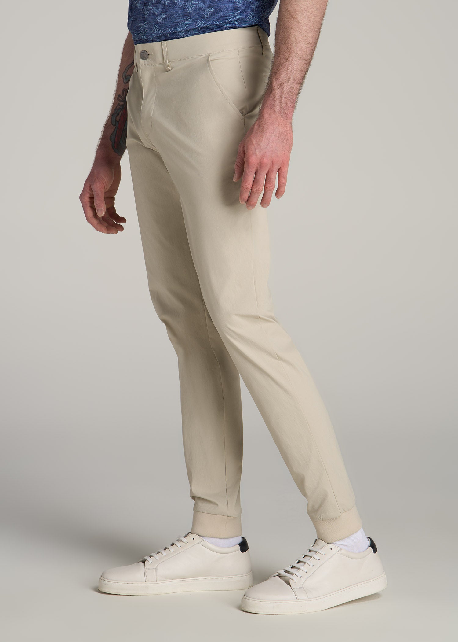Traveler Joggers for Tall Men in Stone