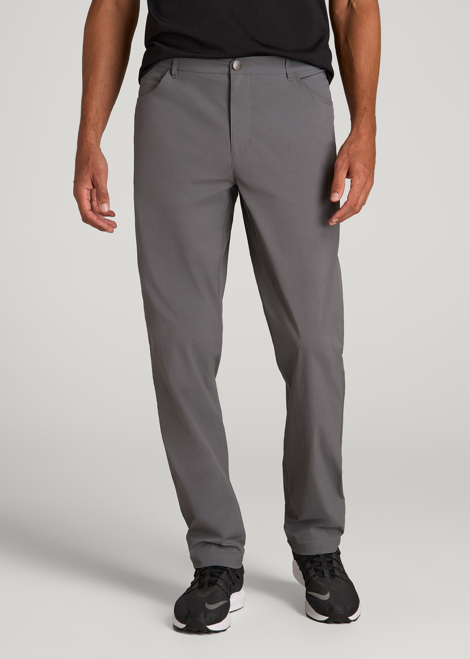 TAPERED-FIT Traveler Pants for Tall Men in Charcoal 28 / 36 / Charcoal
