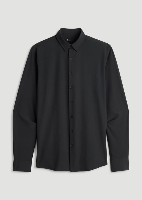 Traveler Stretch Dress Shirt in Black
