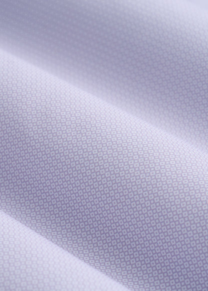 Traveler Stretch Dress Shirt for Tall Men in Light Violet Geometric
