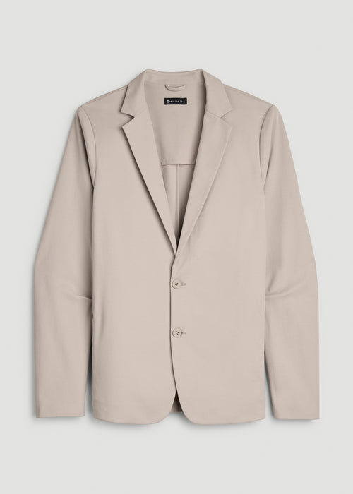 Traveler Twill Blazer for Tall Men in Simply Taupe
