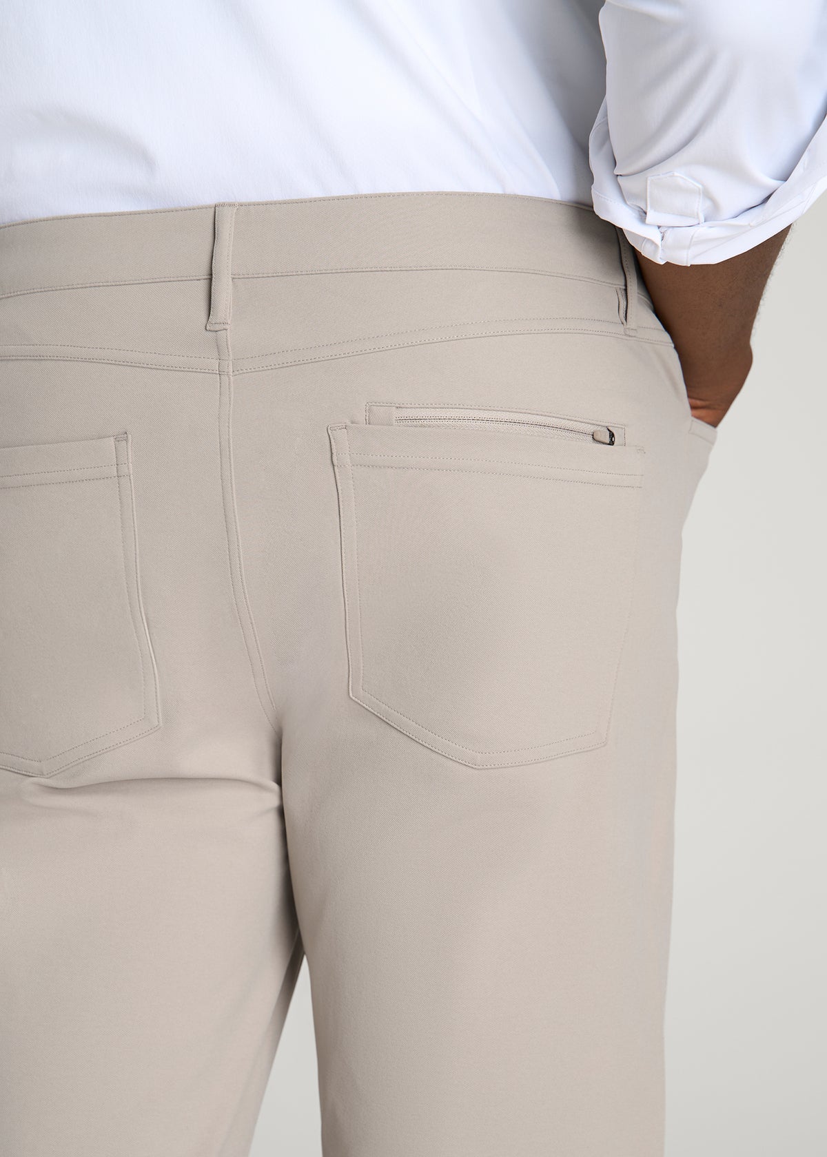 Traveler Twill Pants for Tall Men in Simply Taupe