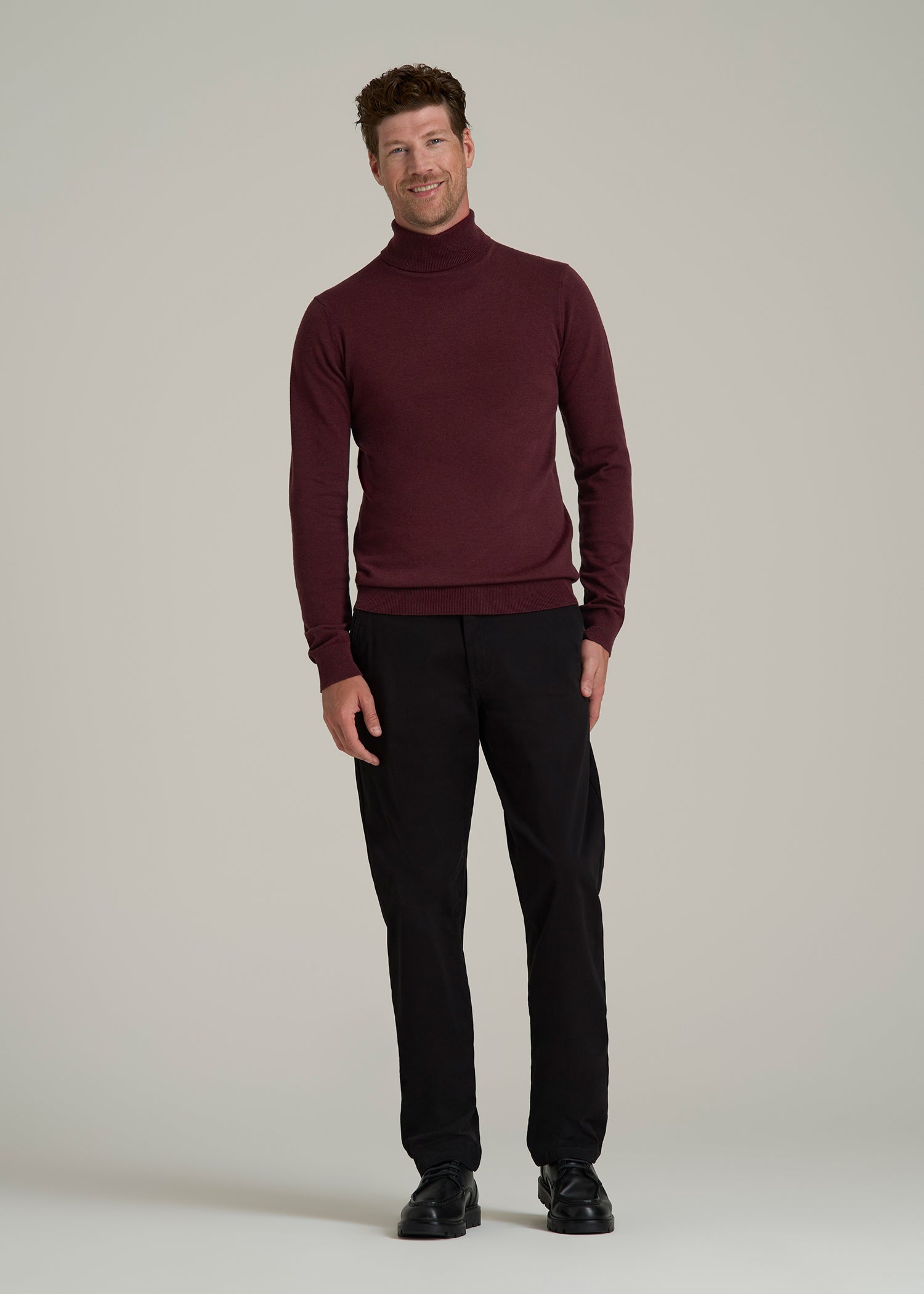 Turtleneck Sweater for Tall Men in Port Royale