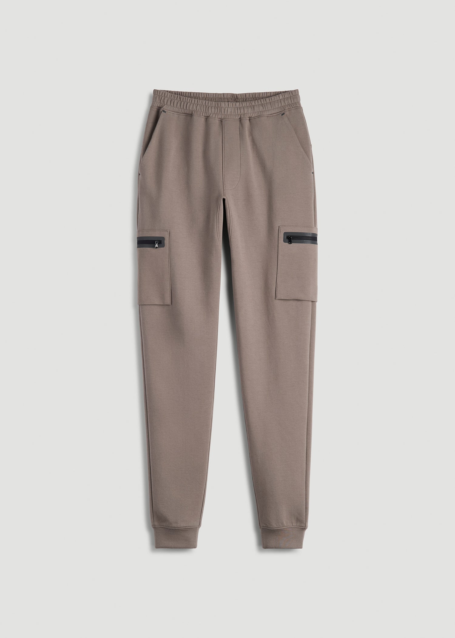 Tech Motion Fleece Cargo Joggers for Tall Men in Portobello