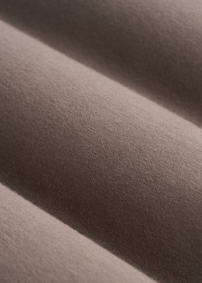 Tech Motion Fleece Hooded Popover for Tall Men in Portobello