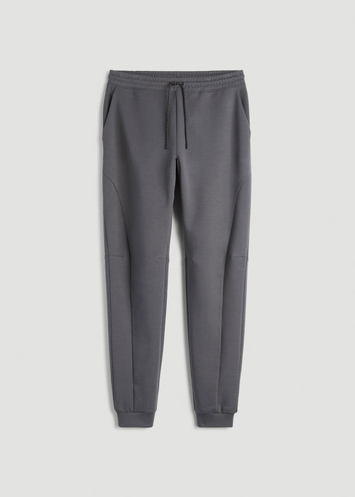 Tech Motion Fleece Joggers for Tall Men in Iron Grey