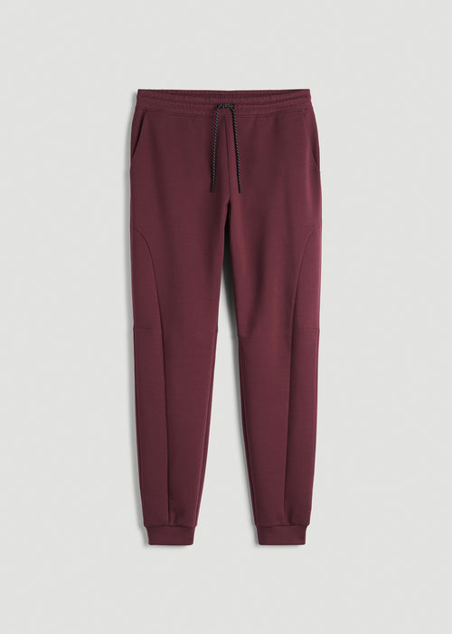 Tech Motion Fleece Joggers for Tall Men in Tawny Port
