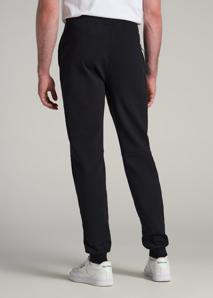 Tall Men's Tech Motion Fleece Joggers in Black