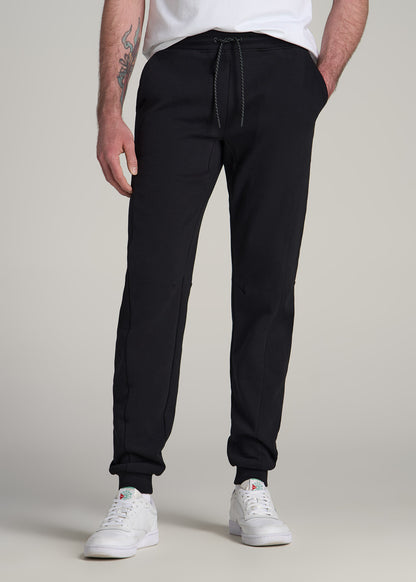 Tall Men's Tech Motion Fleece Joggers in Black