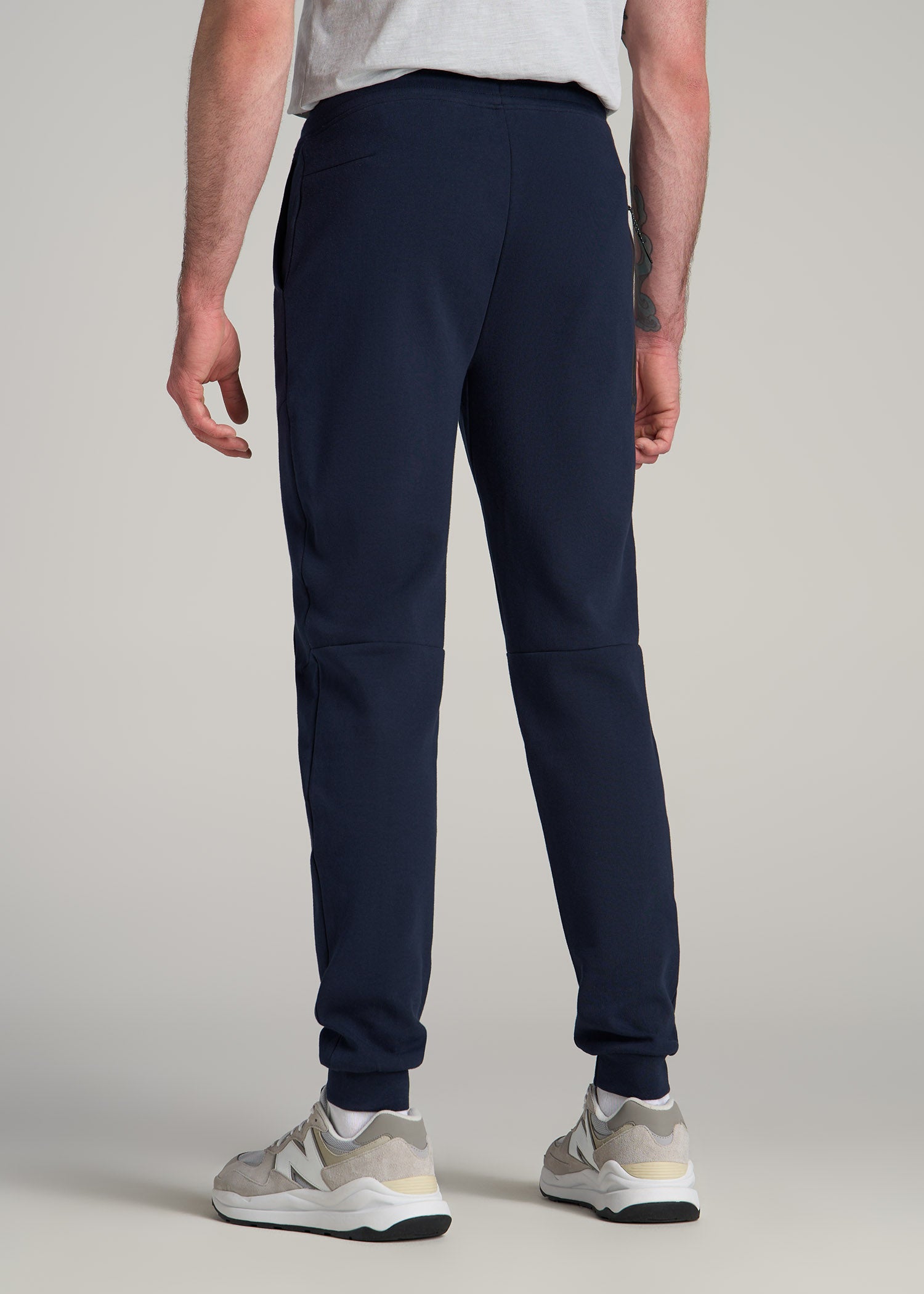 Tall Men's Tech Motion Fleece Joggers in Evening Blue