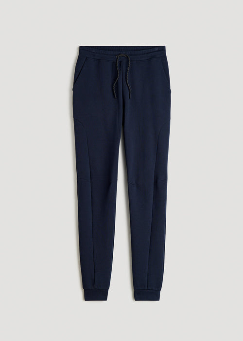 Tech Motion Fleece Joggers for Tall Men in Evening Blue