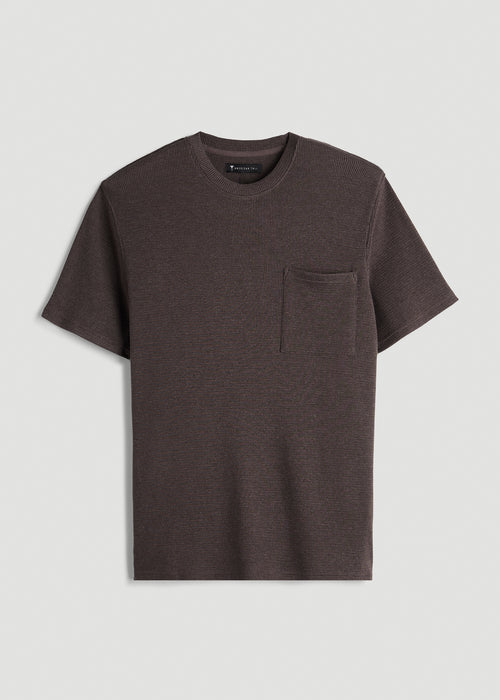 Waffle Lounge Top for Tall Men in Espresso