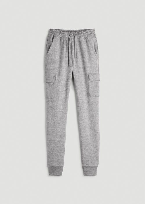 Wearever Fleece Cargo Jogger For Tall Men in Heather Grey