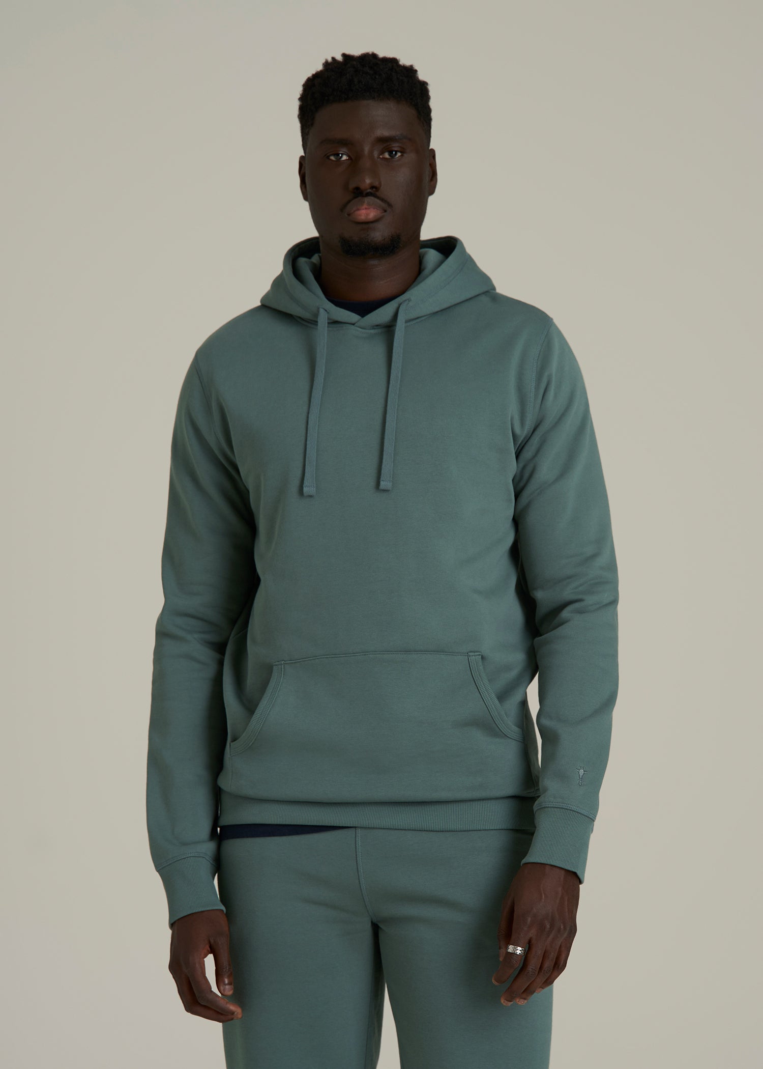 Wearever 2.0 Fleece Hoodie for Tall Men in Balsam Green