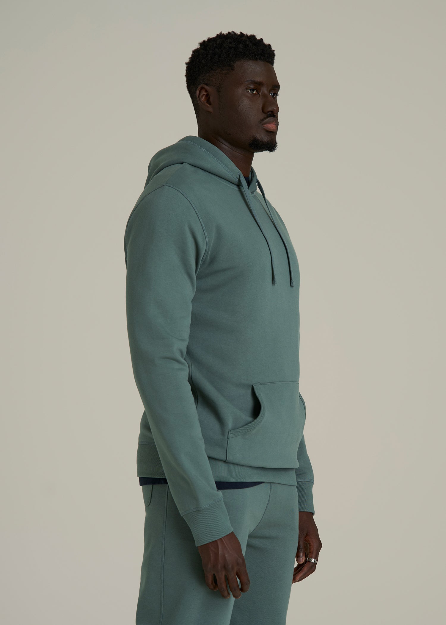 Wearever 2.0 Fleece Hoodie for Tall Men in Balsam Green