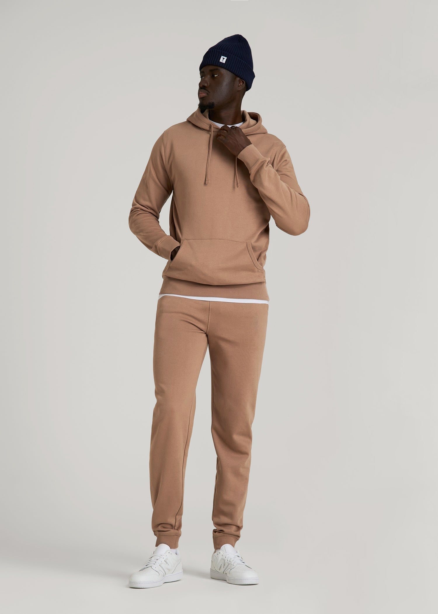 Wearever 2.0 Fleece Hoodie for Tall Men in Woodsmoke