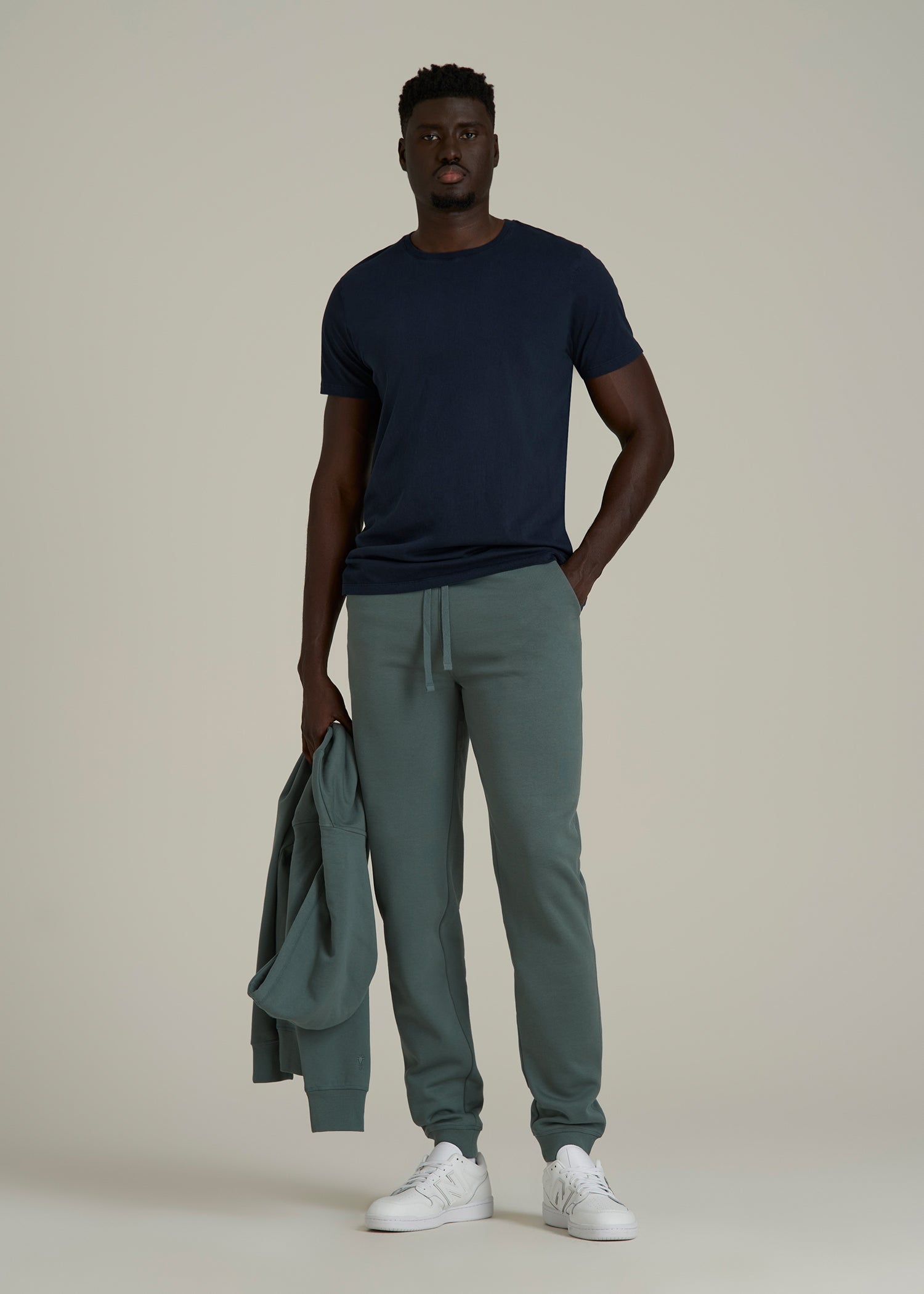 Wearever 2.0 Fleece Joggers for Tall Men in Balsam Green
