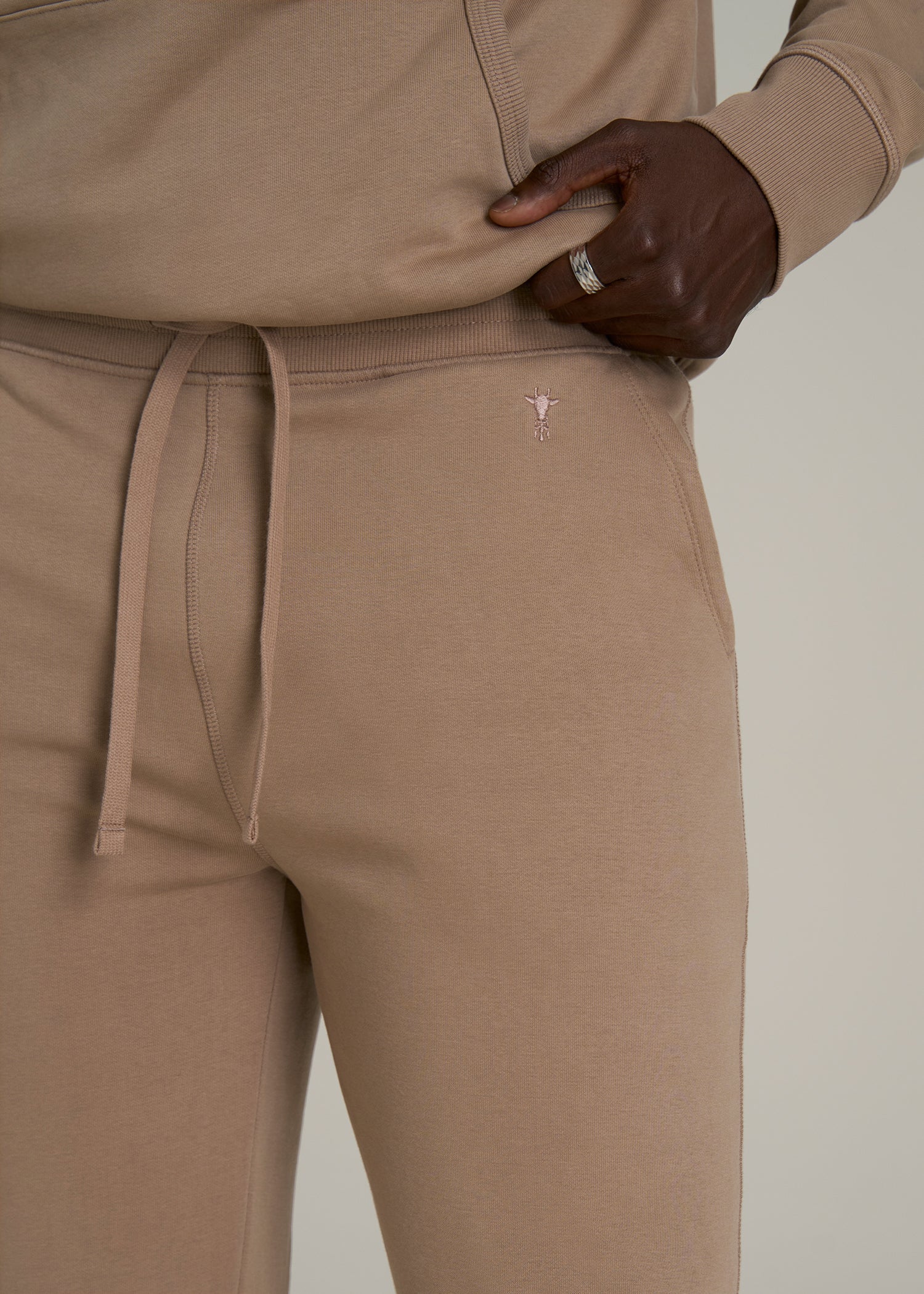 Wearever 2.0 Fleece Joggers for Tall Men in Woodsmoke