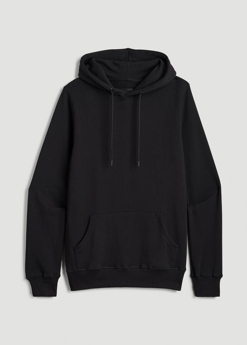 Wearever Fleece Pullover Hoodie for Tall Men in Black